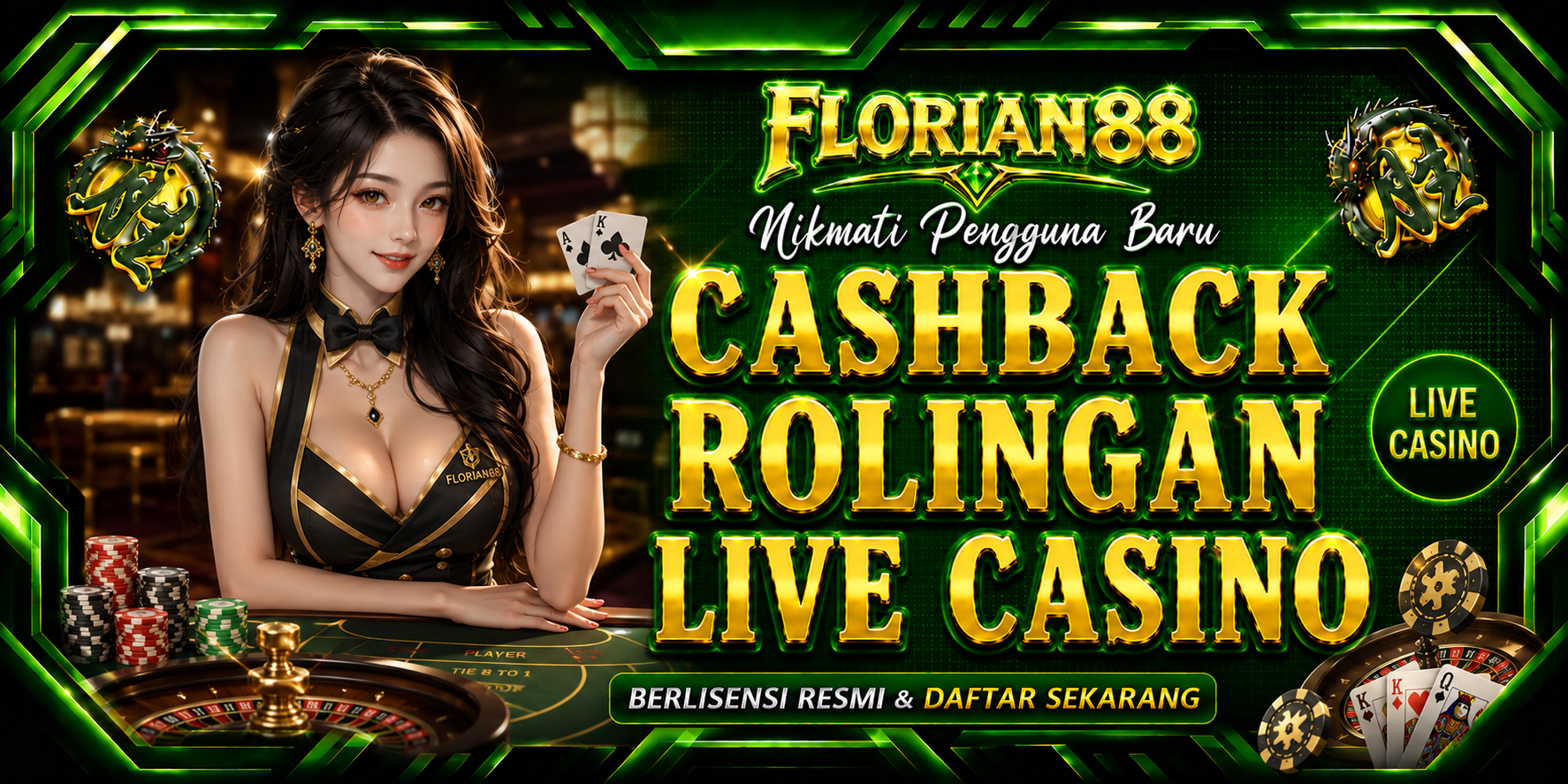 BONUS ROLINGAN CASHBACK LIVE CASINO