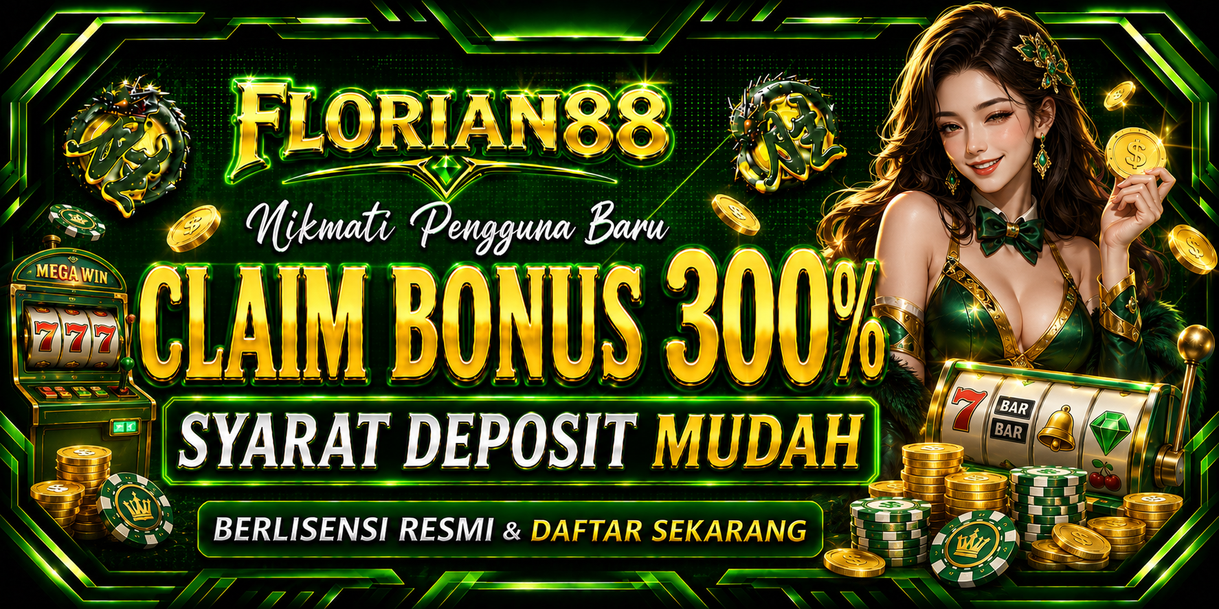 BONUS FREEBET 300% ALL GAMES