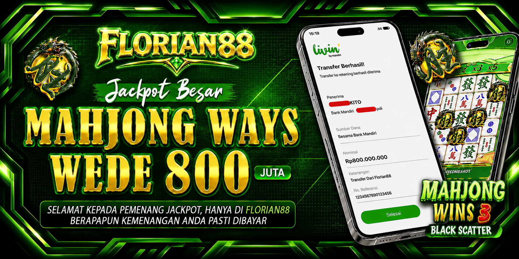 JACKPOT BESAR MAHJONG WAYS WEDE 800JT 